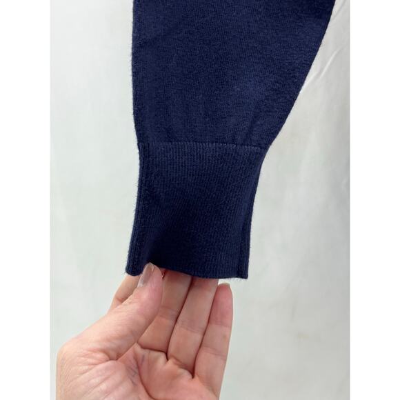 Crown & Ivy women’s medium navy button up sweater - Picture 4 of 7